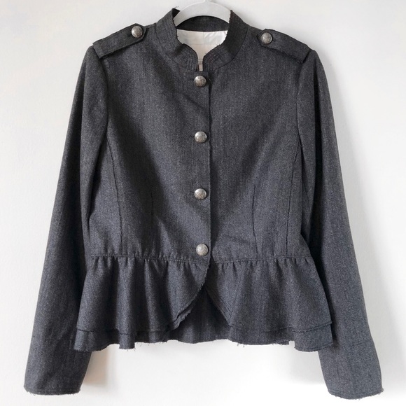 Banana Republic Jackets & Blazers - Banana Republic | Heritage Wool Ruffle Blazer